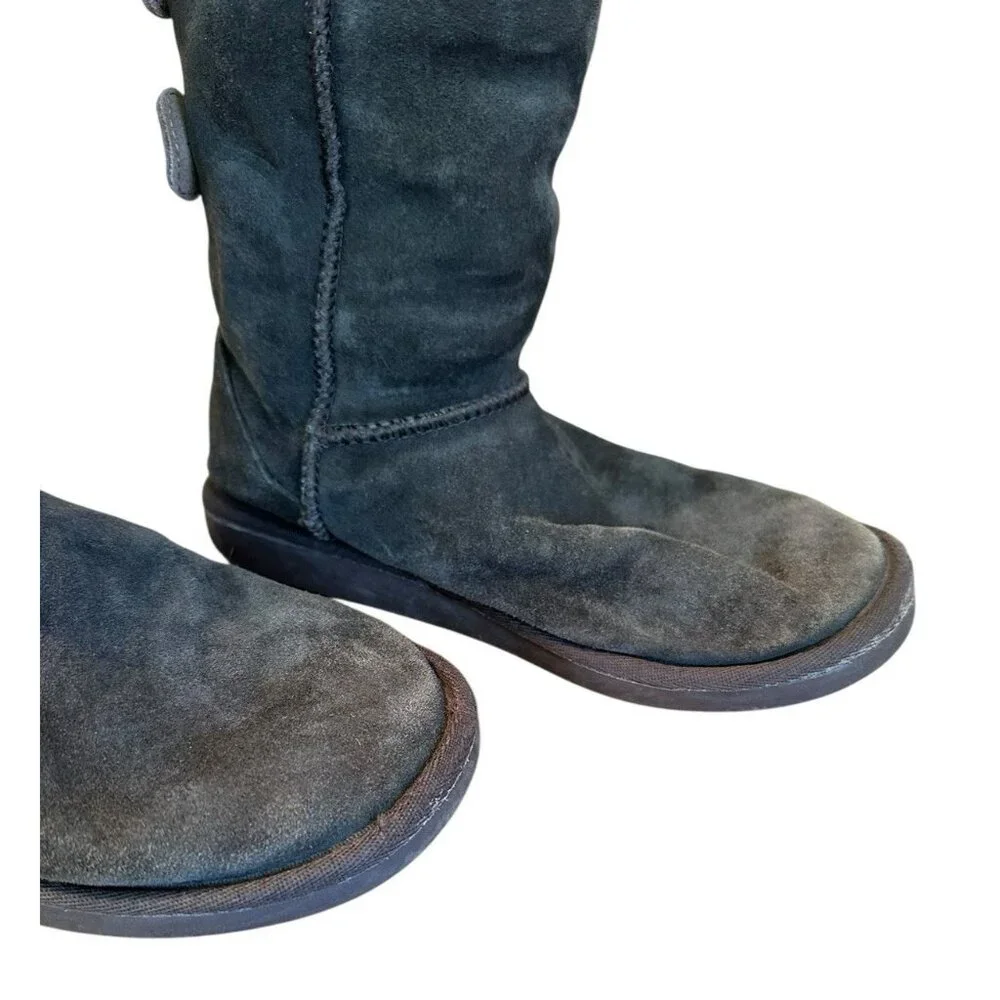 Emu Wool Women's Zoe Dark Green Merino Lined Winter Boots Sz W8 W20221‎ Suede